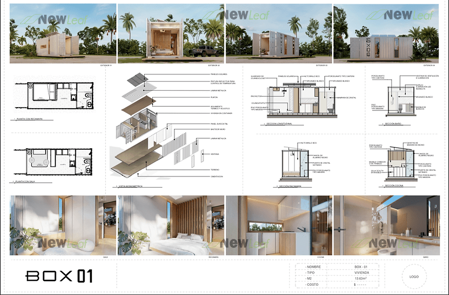 301 – Box 01, 1 Bed 1 Bath, 1 x 20 ft, 15 m² (Container Home) - Image 4