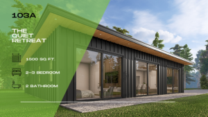 103A – The Quiet Retreat | 2–3 Bed · 2 Bath · 1,225 SF | Nature Living