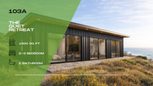 103A – The Quiet Retreat | 2–3 Bed · 2 Bath · 1,225 SF | Nature Living