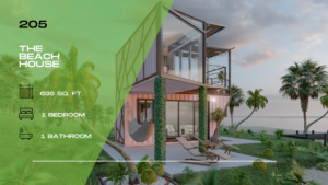 205 – The Beach House, 1 Bed 1 Bath, 340 sq ft, 2 x 20 ft (Off-Grid Living)