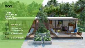 203 – The Double Zen | 40 FT · 30 m² (Duplex Container Home)