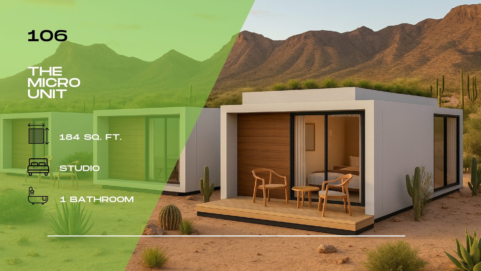 106 – The Micro Unit | Studio · 1 Bath (Tiny Home)