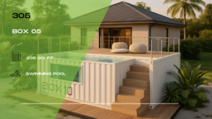 305 - BOX 5 X 20 FT Pool Container with Heater