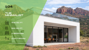 104 – The Minimalist | 2 Bed · 1 Bath · 660 SF (Garden Suite)